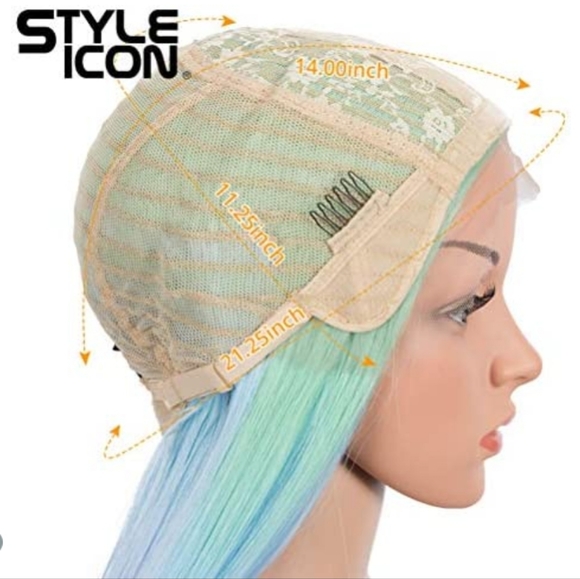 Style Icon 38" Super Long Straight Synthetic Wig - Picture 6 of 6